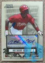 2008 Bowman Sterling Prospects Anthony Hewitt Auto Philadelphia Phillies #BSP-AH